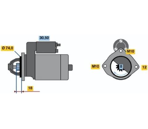 BOSCH STARTER 0 986 018 721