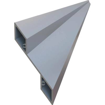 Hlíníkový profil o síle 1,6 mm na plotovou výplň 115,2x24,4x6000 mm