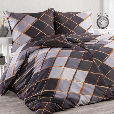 Jerry Fabrics 3D Obliečky Káry čierne micro Polyester mikrovlákno 140x200 70x90