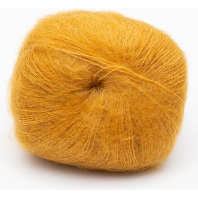 Příze Kremke Soul Wool Silky Kid 25 g mohér a hedvábí odstín: mustard