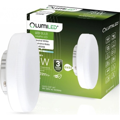 Lumiled LED žiarovka GX53 12W = 75W 1100lm 4000K Neutral 120°