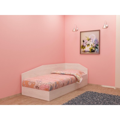 DST Легло за матрак 120/190 Krisi-dst, бял дъб