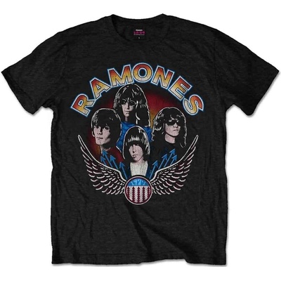 Ramones Vintage Wings Photo Black XL Риза (<![CDATA[RATS21MB04]]>)
