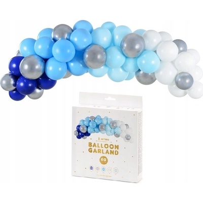 PartyDeco Balónková girlanda Sada modrá 200 cm
