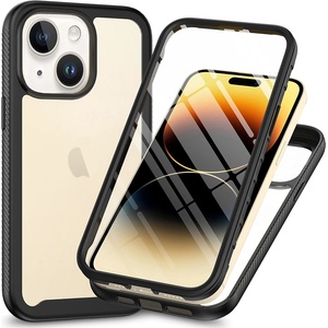 Techsuit Калъф за iPhone 15 Plus + калъф - Defense360 Pro - черен