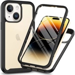 Techsuit Калъф за iPhone 15 Plus + калъф - Defense360 Pro - черен