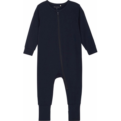 Rostoucí bambusové pyžamo na zip overal modrá Dark Navy MINYMO – Zbozi.Blesk.cz