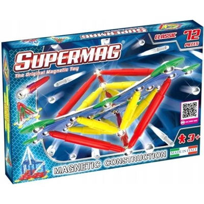 Supermag магнитен строителен комплект Classic primary 72 бр