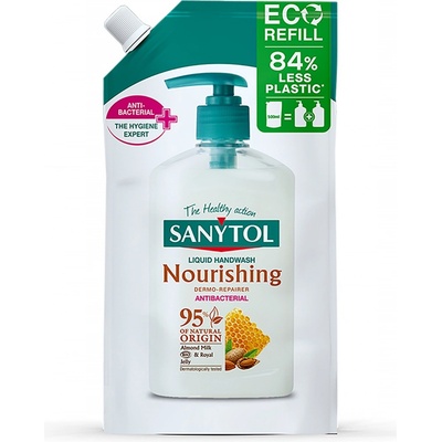 Sanytol vyživující Mandlové mléko & Mateří kašička dezinfekční mýdlo náhradní náplň 500 ml – Zboží Dáma