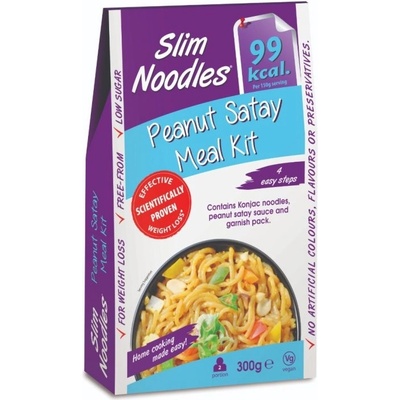 Slim Noodles Hotové jedlo s arašidovou omáčkou Satay a korením 150 g
