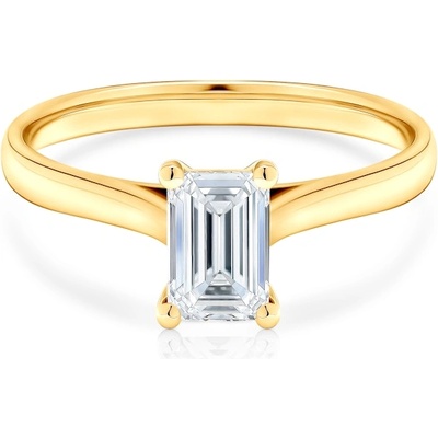 SAVICKI Годежен пръстен savicki: жълто злато, лабораторен диамант