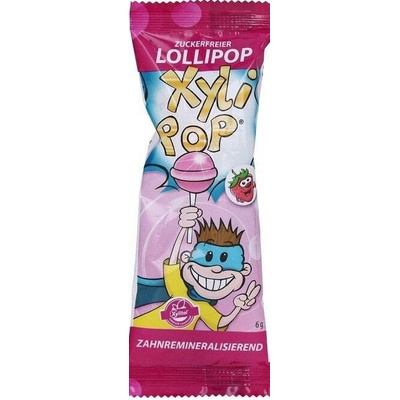 Miradent Xylipop s jahodovou příchutí 6 g