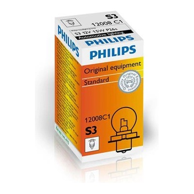 Philips Крушка PHILIPS S3, 12V, 15W, 240lm 1 бр