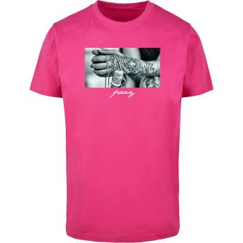 Mister Tee Тениска Pray 2.0 Tee hibiskus pink XXLUB-MT471-02534 - Черен, размер L