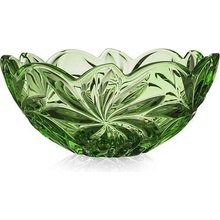 Aurum Crystal mísa Flora green 280 mm