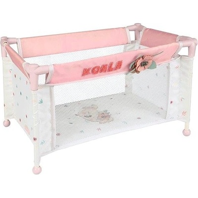 DeCuevas 53079 Skladacia postieľka pre bábiky s 5 funkčnými doplnkami KOALA