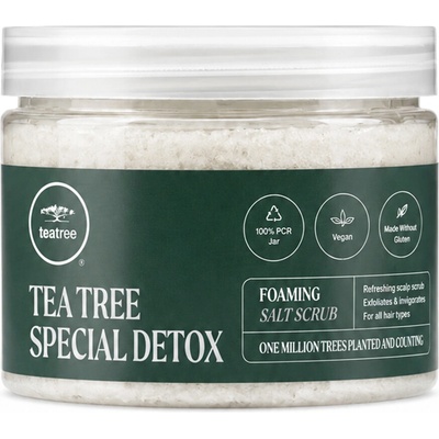 Paul Mitchell Pěnivý peeling na pokožku hlavy Tea Tree Special Detox (Foaming Salt Scrub) 184 g