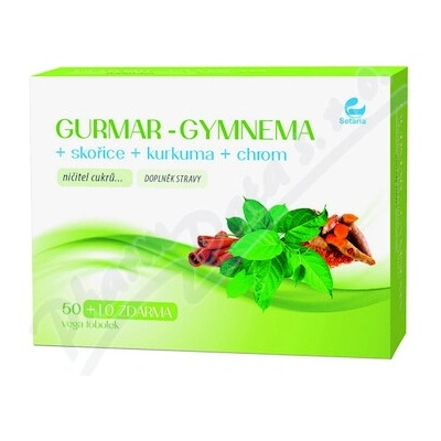 Setaria Gurmar Gymnema +skořice+kurkuma 60 tabliet
