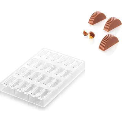 Silikomart Форма за шоколадови бонбони Riga P от тритан (52.904.86.0065)