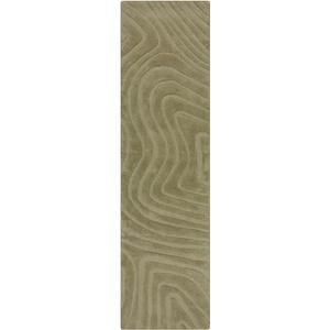 Flair Rugs Каки ръчно изработена вълнена пътека 60x230 cm Mesmerise Sage - Flair Rugs (503119377388)