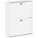 vidaXL Стенно шкафче за обувки EDE 71 x 17 x 86 см Инженерна дървесина (895979)