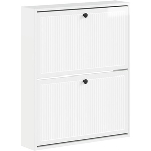 vidaXL Стенно шкафче за обувки EDE 71 x 17 x 86 см Инженерна дървесина (895979)