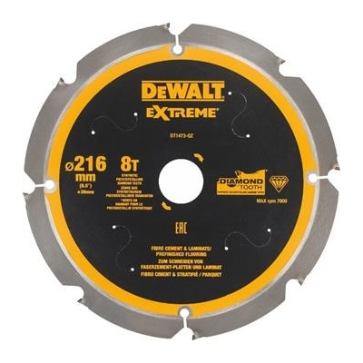 DeWALT DT1473 Rezný kotúč na cementovo-vláknité dosky, 216 x 30 mm, 8 zubov