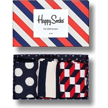 Happy Socks 3-pack Classic Navy XSTR08-6000