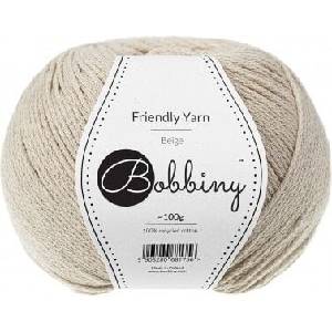 Bobbiny Friendly Yarn Beige Плетива прежда (FY-003)