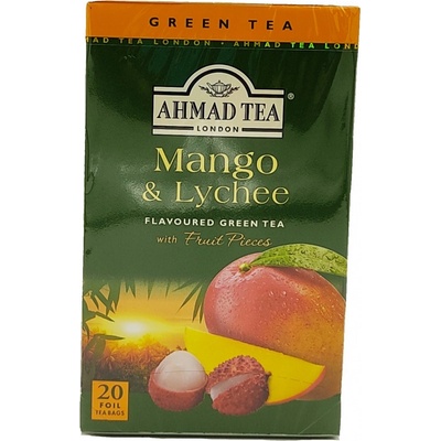 Ahmad tea zelený čaj mango a liči 20 sáčků