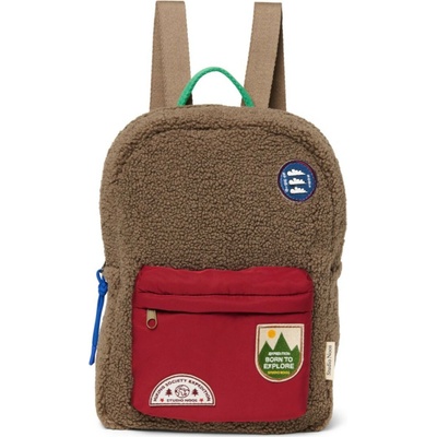 Studio Noos Teddy Midi s predným vreckom brown burgundy