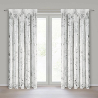 EUROFIRANY ZATEMŇOVACÍ ZÁVES NA PÁSKE CELIA 140X270 CM VZOROVANÁ