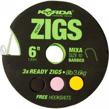 Korda Ready Tied Zigs 240cm 3ks