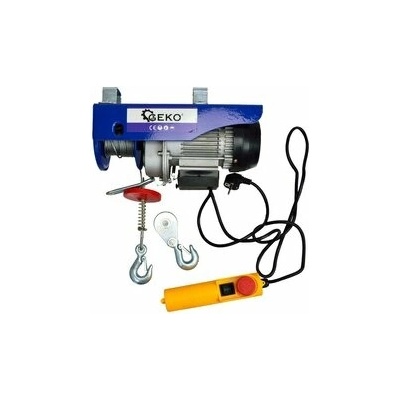 Naviják lanový elektrický 150/300 kg, lano 12m, 600W, GEKO