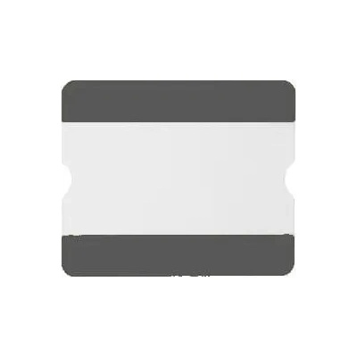 Samolepicí vyznačovací kapsy WT-5118, 1/3 A4 otevřená – PVC, tmavě šedá, 216×180 mm, balení 10 ks