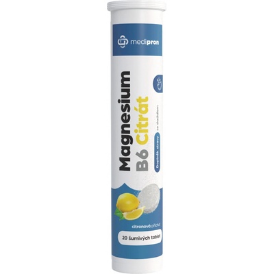 medipron Magnesium B6 citrát 20 šumivých tablet