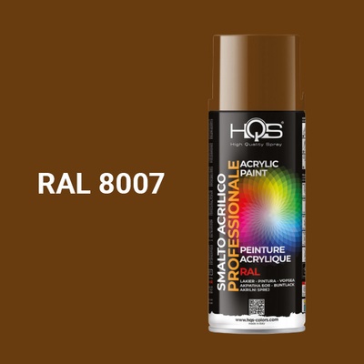 HQS akrylová farba v spreji 400 ml RAL 8007 lesklá