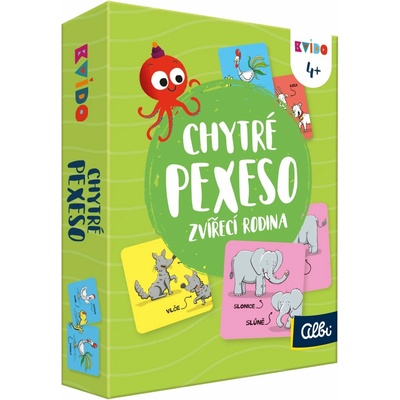 Albi Chytré pexeso 2. vydanie Zvieracia rodina Kvído