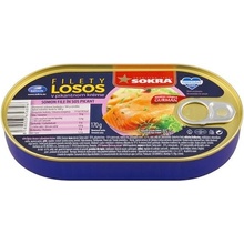 Sokra Filety z lososa v pikantnom kréme 170 g