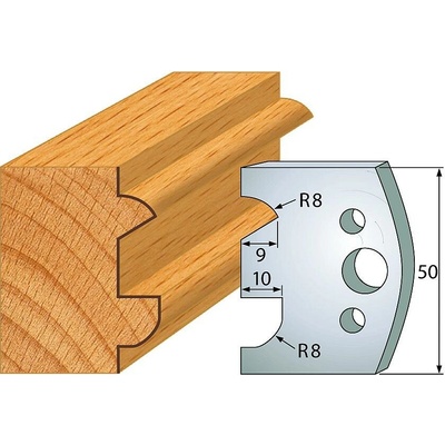 IGM profil 517 - pár nožů 50x4mm SP