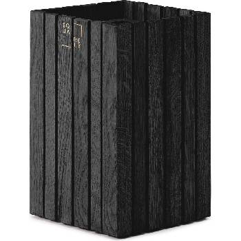 SQUARELY Самонаторяваща се саксия за цветя GrowSMALL черно-пепелява (105-2A3)