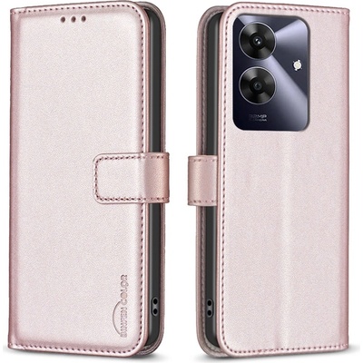 BNF knížkové pouzdro na Realme Note 60 - růžovozlaté