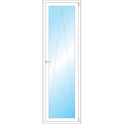OKNA HNED Plastové okno 62x202 cm (620x2020 mm) bílé otevíravé a sklopné pravé