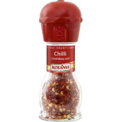 Kotányi mlynček chilli pálivé s morskou soľou 34g