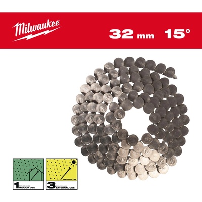 MILWAUKEE Hřebíky 15° prstencové 3,05x32 mm /RS/Nerez-2160 4932499328