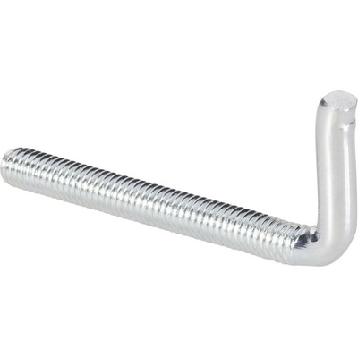 TOOLCRAFT 890691 Rovné háky se závitem typu 4 E Galvanicky pozinkovaná ocel 60 mm x 14 mm 10 ks