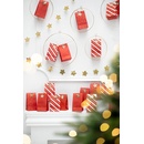 PartyDeco Adventní kalendář pytlíčky 8 x 18 x 6,5 cm