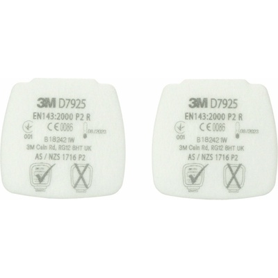 3M Secure Click D7925 Částicový filtr P2 R - balení 4ks