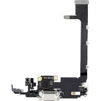 Apple iPhone 11 Pro Max - Nabíjecí Konektor + Flex Kabel (Silver), Silver