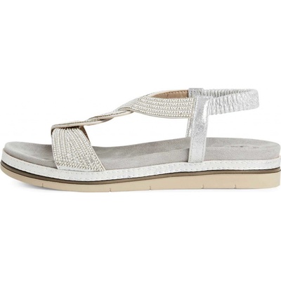 Tamaris 1-28200-44-948 dámske sandále strieborné